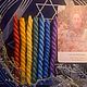 Скрутка из 7 цветных свечей для очищения чакр (3 шт.). Свеча-активатор. Глаза Аурики. Интернет-магазин Ярмарка Мастеров.  Фото №2
