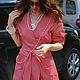 Shirt dress with a long skirt 'Coral  '. Dresses. Lana Kmekich (lanakmekich). Online shopping on My Livemaster.  Фото №2