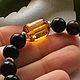 Bracelets of Baltic amber, color is cherry, unpolished, 10,5 g, Bead bracelet, Kaliningrad,  Фото №1
