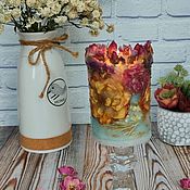 Сувениры и подарки handmade. Livemaster - original item Interior botanical candles with dried flowers.. Handmade.