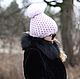 Woolen hat pink 'Honeycomb'. Caps. gallery Korban Sofia. Online shopping on My Livemaster.  Фото №2
