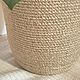 Кашпо для цветов из джута. Корзины. Lacejute. Интернет-магазин Ярмарка Мастеров.  Фото №2