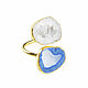 Ring with agate 'Blue Island' white ring blue. Rings. Irina Moro. Online shopping on My Livemaster.  Фото №2