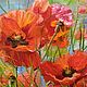 Picture Poppies. Oil painting. Pictures. 'Live palette' Olga Tikunova. Online shopping on My Livemaster.  Фото №2