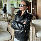 Женская куртка из кожи крокодила косуха черного цвета. Куртки. Exotiq Python - Мир Экзотики. Ярмарка Мастеров.  Фото №4