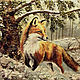 Картина из камня лиса. Картины. МАРИНА ШВЕЦОВА( KONTUR). Интернет-магазин Ярмарка Мастеров.  Фото №2