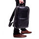Leather backpack for men 'Tyler' (Black), Backpacks, Yaroslavl,  Фото №1