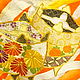 Order Furisode Japanese silk kimono ' Sun glare radiance'. Fabrics from Japan. Livemaster. . Vintage blouses Фото №3