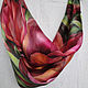 handkerchief Tulips. Shawls1. silkstory. Online shopping on My Livemaster.  Фото №2