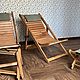 Складное кресло шезлонг из дерева. Лежаки и шезлонги садовые. Shezlong. Интернет-магазин Ярмарка Мастеров.  Фото №2