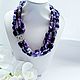 Order Necklace with natural amethysts. Magical Beauty Gems. Livemaster. . Necklace Фото №3