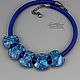 Stylish Accent Necklace Blue (705) (378) Designer Jewelry. Necklace. Svetlana Parenkova (parenkova). Online shopping on My Livemaster.  Фото №2