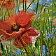 Picture Poppies. Oil painting. Pictures. 'Live palette' Olga Tikunova. My Livemaster. Фото №5