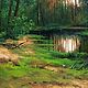 Oil painting Landscape_forest lake_ Vladimir Chernov. Pictures. VladimirChernov (LiveEtude). Online shopping on My Livemaster.  Фото №2