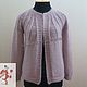 Photo. Knitted wool cardigan `Ash rose` is made from soft Italian wool and kid-mohair on a silk Foundation. the result is a very delicate fabric.  
