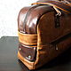 Bag leather men's travel Brutal). Men\'s bag. Innela- авторские кожаные сумки на заказ.. Online shopping on My Livemaster.  Фото №2