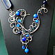 Necklace Downton Abbey (variant of blue), Necklace, St. Petersburg,  Фото №1