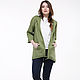 Order Jackets -trench coat from flax in the color khaki. etnoart (etnoart). Livemaster. . Jackets Фото №3