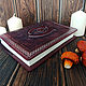 Skyrim Spell Volumes Leather diary with embossed and painted. Diaries. CrazyLeatherGoods. My Livemaster. Фото №4
