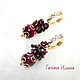 Earrings with garnet 'Louise-3'. Earrings. HandMade jewelry from natural stone. Online shopping on My Livemaster.  Фото №2