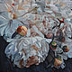 Painting 'White peonies' oil on canvas 80h100cm, Pictures, Moscow,  Фото №1