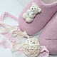 'My mother's happiness' children's felted Slippers, Slippers, St. Petersburg,  Фото №1