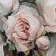 Картина с пионами розами в рамке из литого пластика 40х32 см. Картины. Дизайнерские картины Елены Хухаревой. Ярмарка Мастеров.  Фото №4