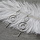 Крупные геометрические серьги круги. Серьги классические. Andromeda_jewelry. Ярмарка Мастеров.  Фото №5