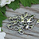 Lobster clasp 12 mm (lobster), color silver (10 PCs), Accessories for bags, Moscow,  Фото №1