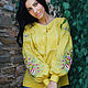 Эксклюзивная вышитая блуза "Солнечные Адонисы" ручная вышивка, Blouses, Vinnitsa,  Фото №1