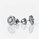Серьги пусеты-трансформеры круглые с муассанитами MYSTERY EARRINGS, Серьги-пусеты, Москва,  Фото №1