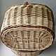 The basket is woven of willow vine 'Willow basket'. Basket. Mochalka.. My Livemaster. Фото №4