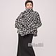 Art.4609 wide jacket with buttons woolen black and white. Jackets. MilaMi. My Livemaster. Фото №5