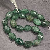Работы для детей, ручной работы. Ярмарка Мастеров - ручная работа Beads African jade green with a cut. Handmade.
