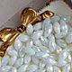 Бриолеты  белые с сиянием, 1 бусина. Бусины. SilverBranch_Shop. Интернет-магазин Ярмарка Мастеров.  Фото №2