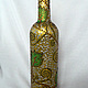Бутылка, точечная роспись "Лоза", Вазы, Зеленоград,  Фото №1