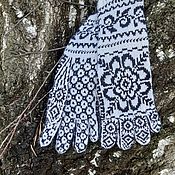 Аксессуары handmade. Livemaster - original item Gloves: Snezhinka-3. Handmade.