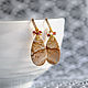 Earrings with sand jasper, garnet. Earrings. Solanda. Online shopping on My Livemaster.  Фото №2