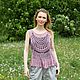 Топ "Rose". Топы. BOHO UNICUM. Ярмарка Мастеров.  Фото №4