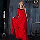 Evening dress one shoulder red floor-length dress. Dresses. Дизайнерские платья Valensia Atelier. Online shopping on My Livemaster.  Фото №2