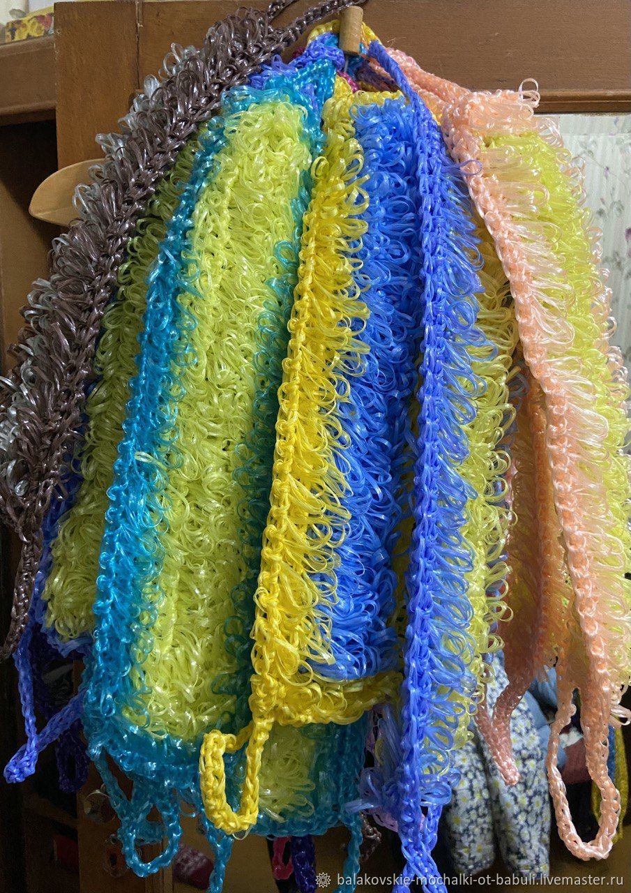 Мочалки: Балаковские мочалки ручной вязки в интернет-магазине Ярмарка ...