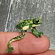 ON SALE Miniature Family: frog and frogs (2 cm). Miniature figurines. Lebedeva Lyudmila (knitted toys). My Livemaster. Фото №4