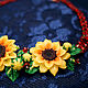 Necklace 'Sunflowers'. Necklace. KristinaRubina. Online shopping on My Livemaster.  Фото №2