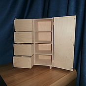 Материалы для творчества handmade. Livemaster - original item Dollhouse chest of drawers, wardrobe 470. Handmade.