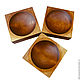 Order Set of wooden cedar candy plates (3 pcs). TN20. ART OF SIBERIA. Livemaster. . Plates Фото №3