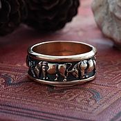 Украшения handmade. Livemaster - original item Greek Bulls Ring. Antique ring. Zodiac Taurus. bronze silver.. Handmade.