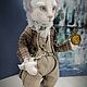 Заказать Кролик с часами. Анна Фадеева (rifania-dolls). Ярмарка Мастеров. . Интерьерная кукла Фото №3