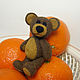 Mini-bear and a Bunny. Miniature figurines. Felted toys - WoolenTone. My Livemaster. Фото №5