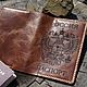 Кожаная обложка на паспорт с гравировкой герба РФ. Органайзер. Алексей Ильин (Кожаные изделия). Ярмарка Мастеров.  Фото №5