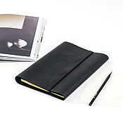 Канцелярские товары handmade. Livemaster - original item Leather notebook with rings stylish A5 Notepad made of genuine leather. Handmade.